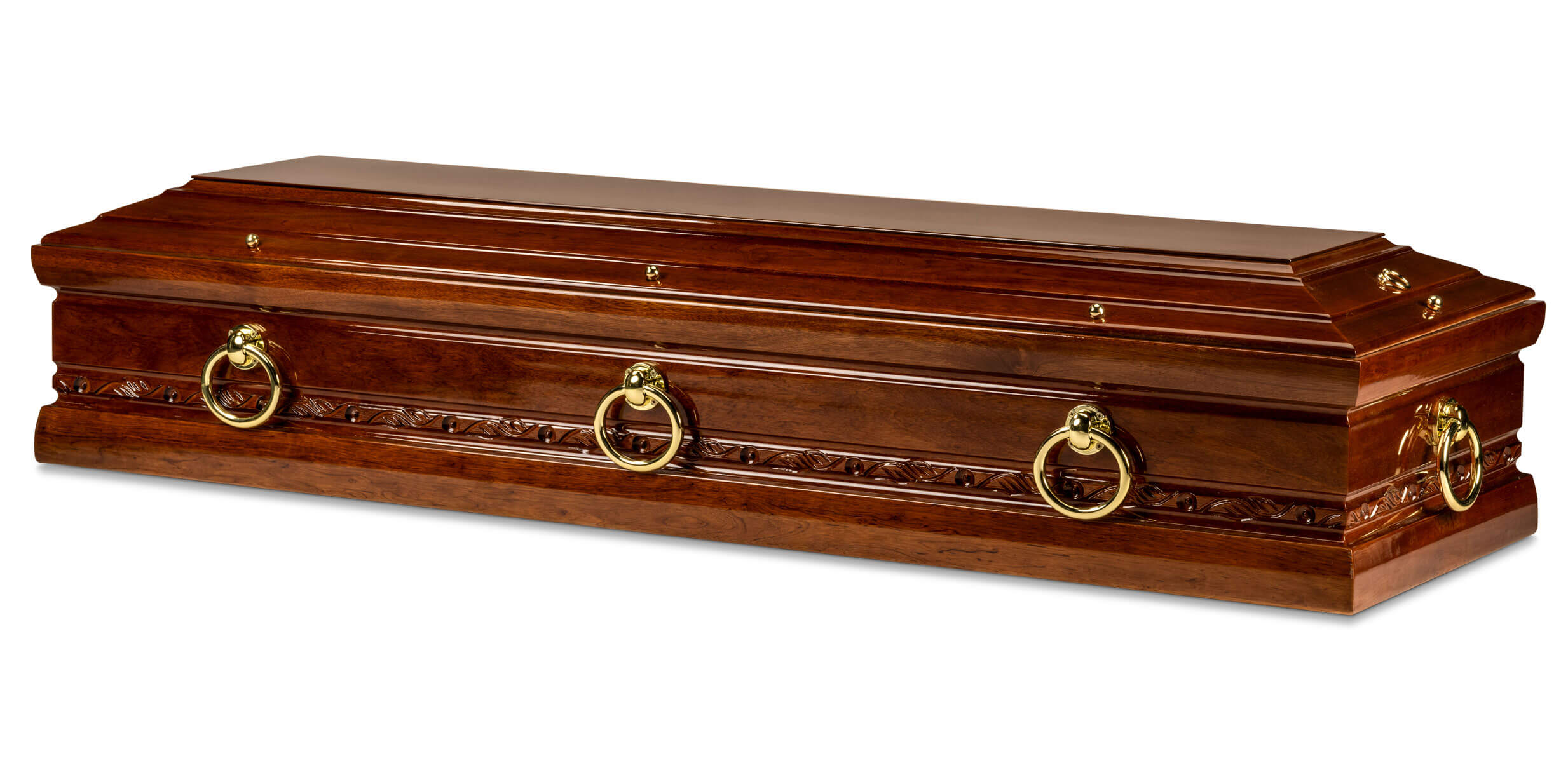 Mahonie uitvaartkist